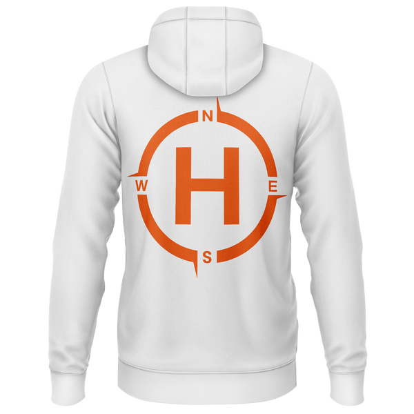 Helipad hoodie for helicopter fans – White, back