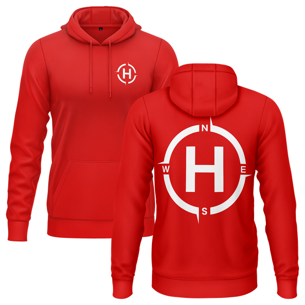 Helipad hoodie for FPV pilots – Red
