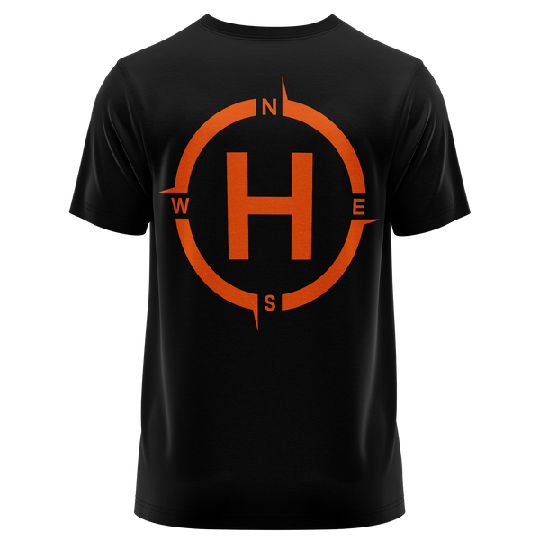 Helipad Shirt für RC-Helipiloten – Schwarz, Rückseite