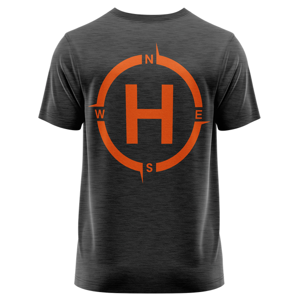 Helipad Shirt für Modellheli-Piloten – Anthrazit, Rückseite