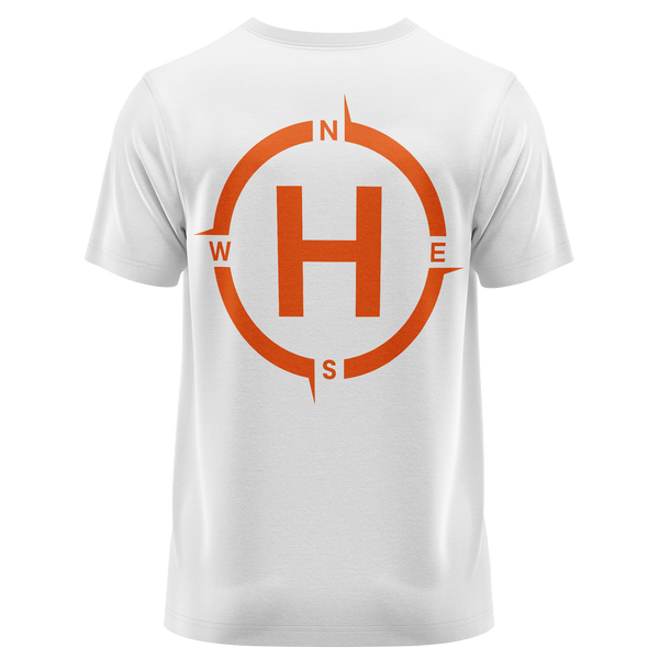 Helipad Shirt für Helikopter-Fans – Weiß, Rückseite