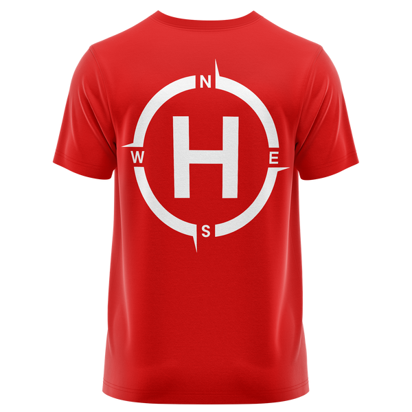 Helipad Shirt für FPV-Piloten – Rot, Rückseite