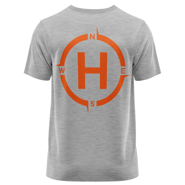 Helipad Shirt für Rotorflug-Fans – Grau, Rückseite