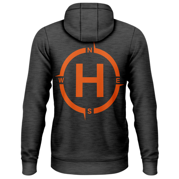 Helipad Zip-Hoodie für Rotorflug-Fans – Anthrazit, Rückseite
