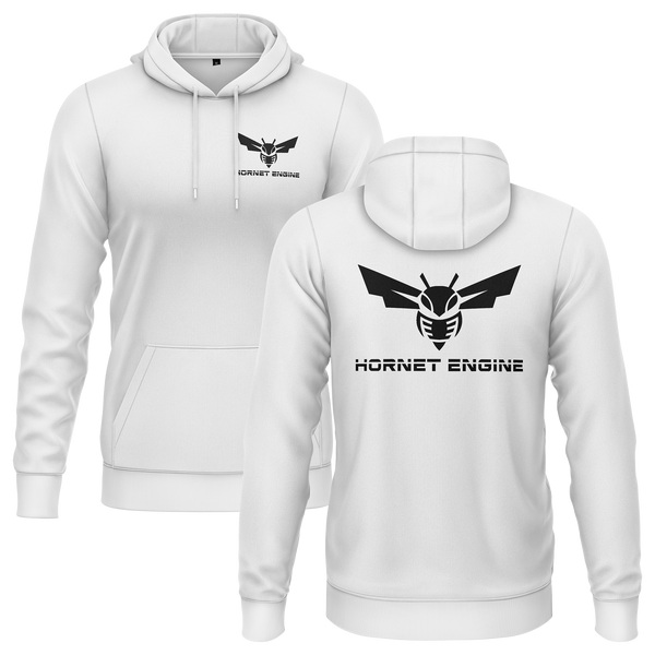 Hornet Engine Hoodie (B) Hoodie RC-WEAR White-Black XS