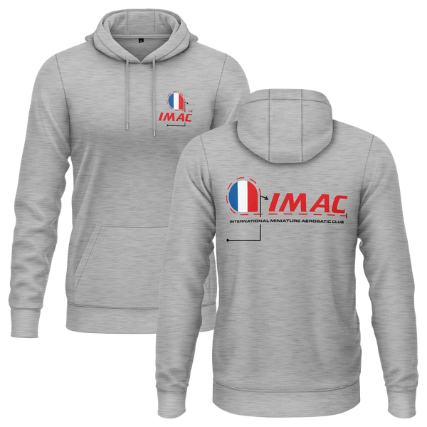 IMAC France Hoodie Hoodie RC-WEAR Grey-Red XS