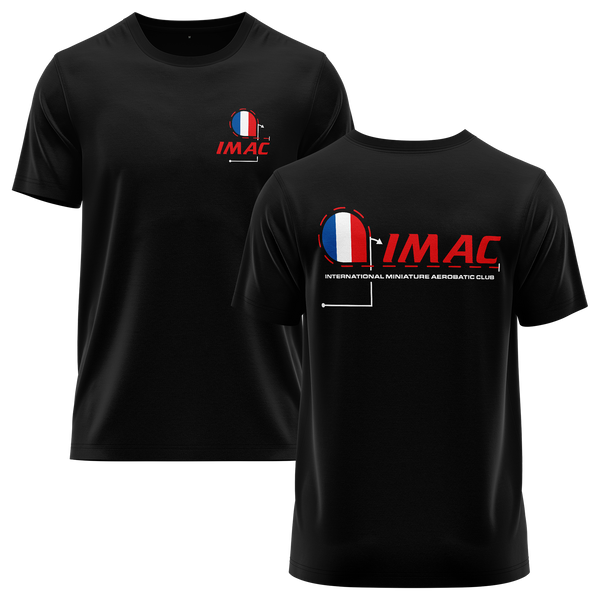 IMAC France Shirt Shirt RC-WEAR Black-Red XS