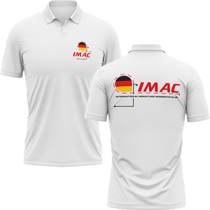 IMAC Germany Poloshirt für Kunstflug-Piloten – Weiß