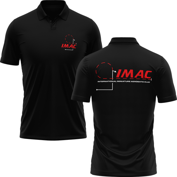 IMAC Aerobatic Club polo shirt for aerobatics fans – Black