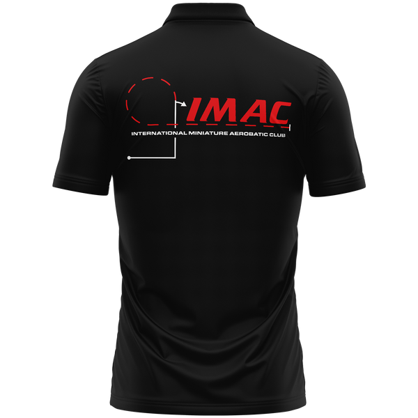IMAC Aerobatic Club polo shirt for aerobatics fans – Black, back