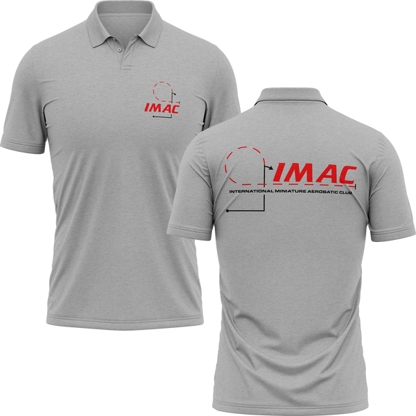 IMAC Aerobatic Club polo shirt for aerobatics fans – Grey