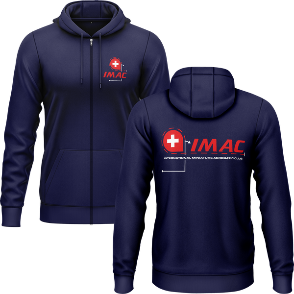 IMAC Switzerland Zip-Hoodie Zip Hoodie RC-WEAR Navy-Red S