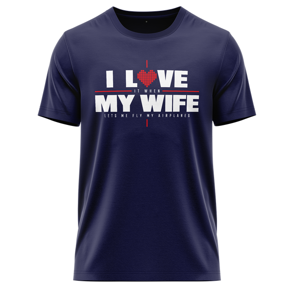 I Love My Wife &amp; Airplanes Shirt