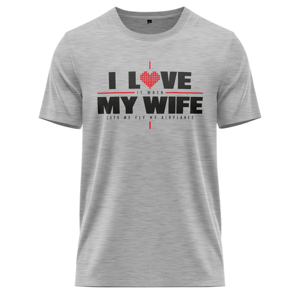 I Love My Wife &amp; Airplanes Shirt