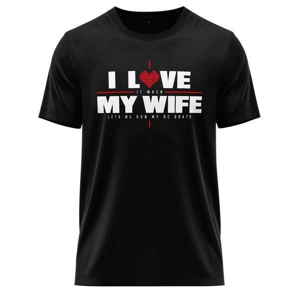 I Love My Wife & Boats Shirt