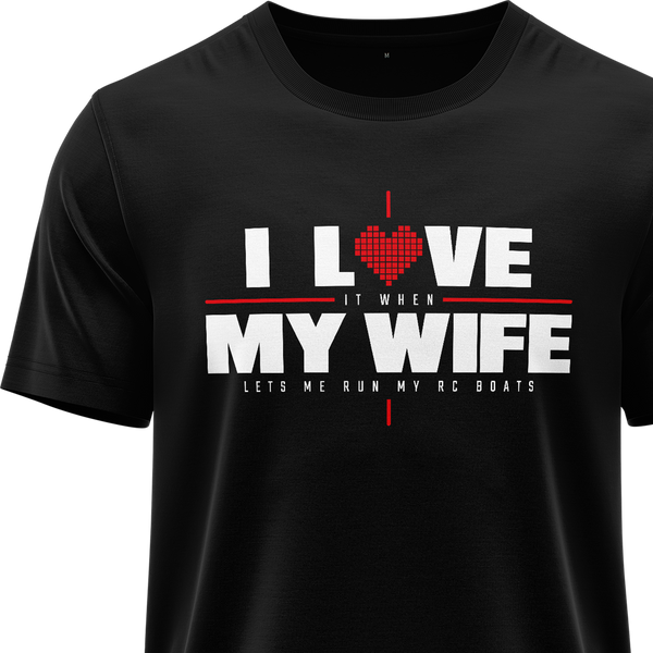 I Love My Wife & Boats Shirt