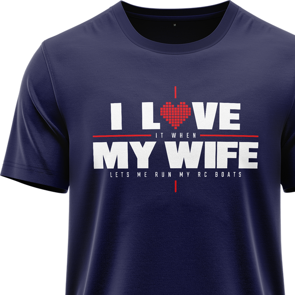 I Love My Wife & Boats Shirt