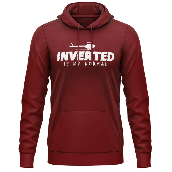Inverted is my normal Hoodie Hoodie RC-WEAR Burgundy-White XS