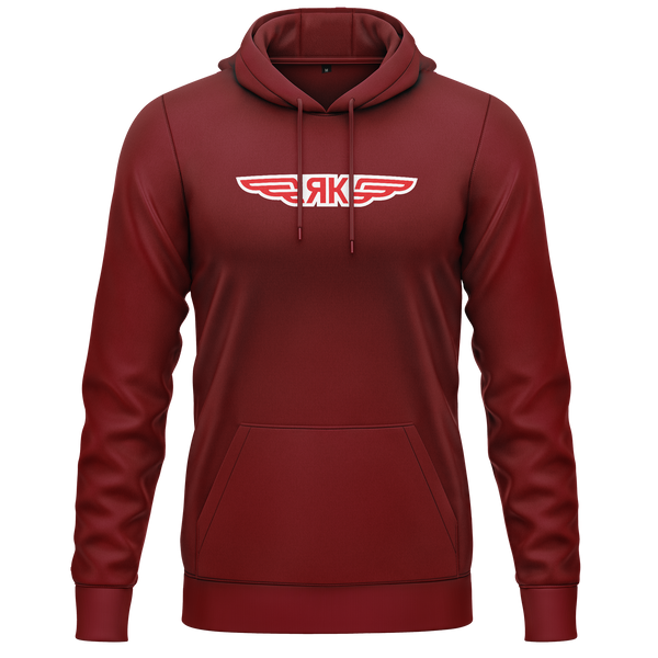 Jakowlew Logo Hoodie für Modellflieger – Bordeaux