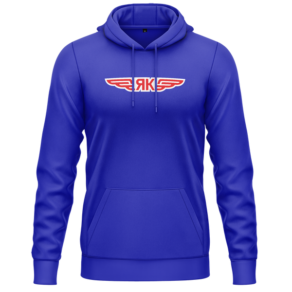 Jakowlew Logo Hoodie für Modellflieger – Blau