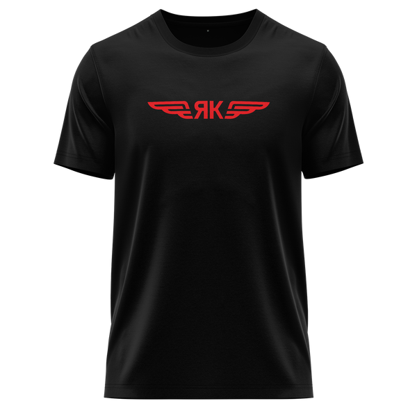 Jakowlew Logo Shirt für Modellflieger – Schwarz