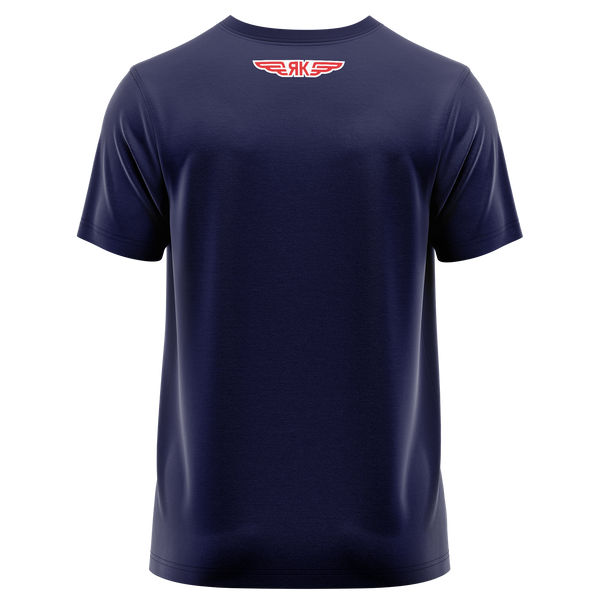 Jakowlew Logo Shirt für Flugmodellpiloten – Navy, Rückseite