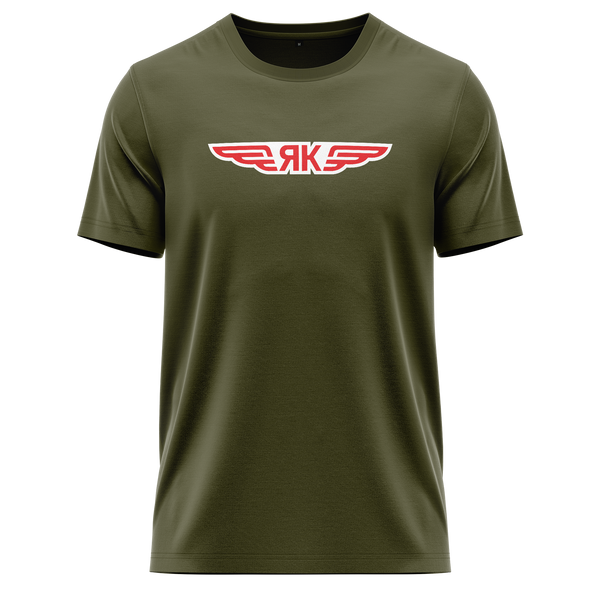 Jakowlew Logo Shirt für Modellflieger – Oliv