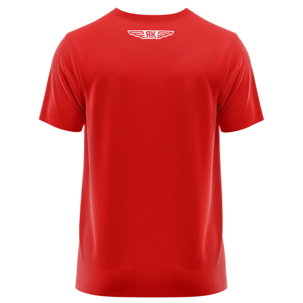 Jakowlew Logo Shirt für Modellflieger – Rot, Rückseite