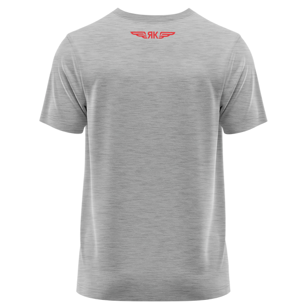 Jakowlew Logo Shirt für Flugmodellpiloten – Grau, Rückseite