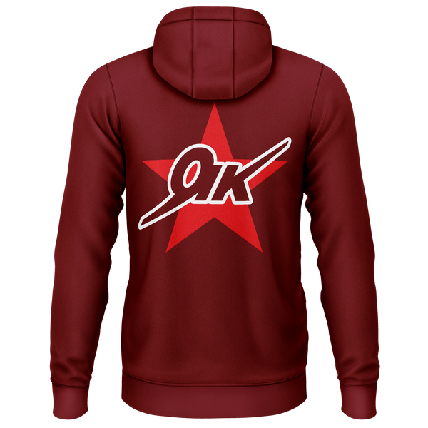 Yak Star Hoodie für RC-Piloten – Bordeaux, Rückseite