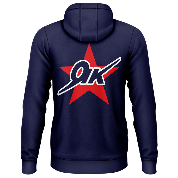 Yak Star Hoodie für Modellflieger – Navy, Rückseite