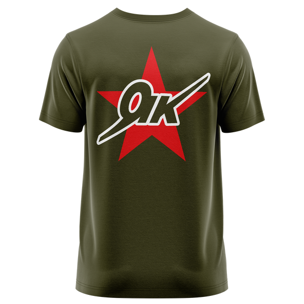 Yak Star Shirt für Flugmodellpiloten – Oliv, Rückseite
