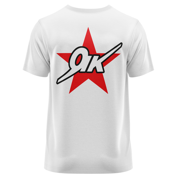Yak Star Shirt für Modellflieger – Weiß, Rückseite