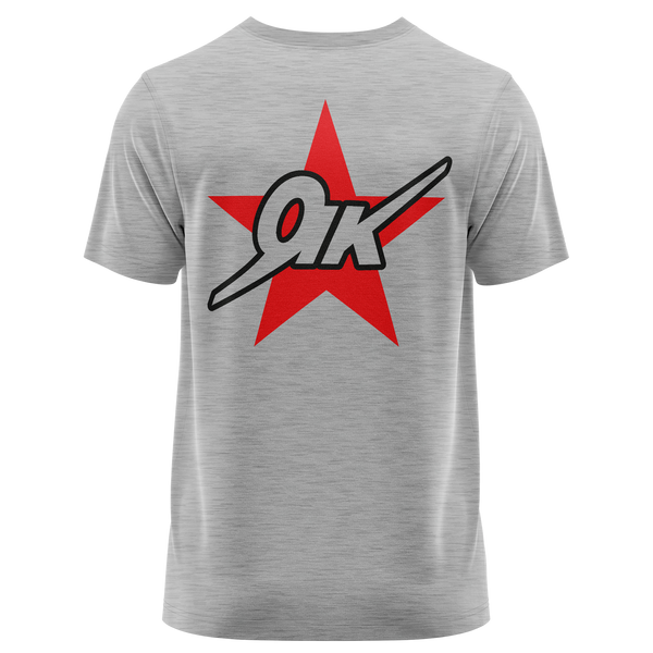 Yak Star Shirt für Modellflieger – Grau, Rückseite