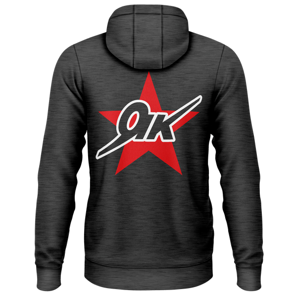 Yak Star Zip-Hoodie für RC-Piloten – Anthrazit, Rückseite