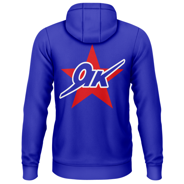 Yak Star Zip-Hoodie für RC-Piloten – Blau, Rückseite