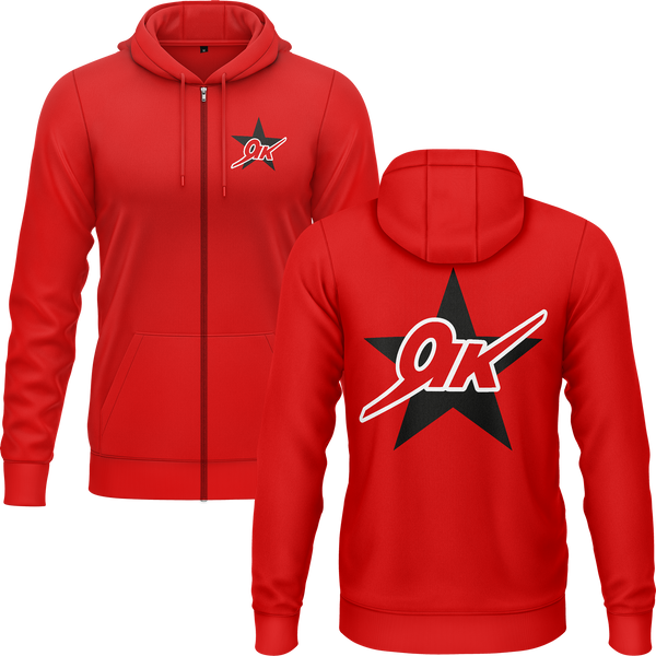 Yak Star Zip-Hoodie für Flugmodellpiloten – Rot