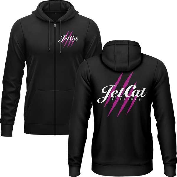 JetCat Scratches Zip-Hoodie (B) Zip Hoodie RC-WEAR Black-White S