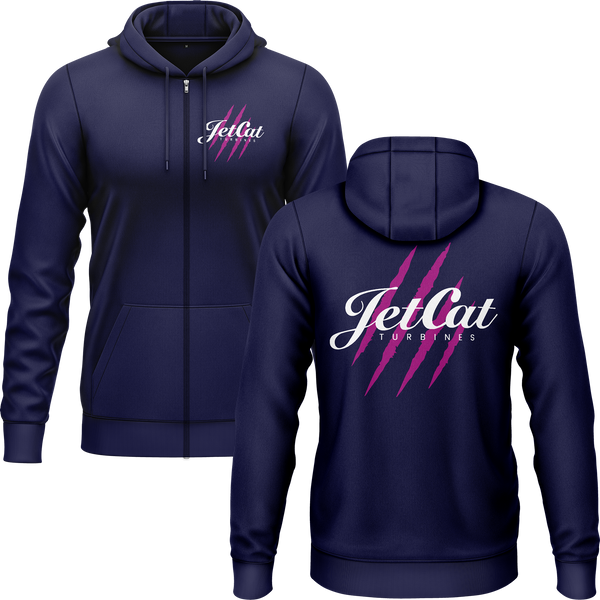 JetCat Scratches Zip-Hoodie (B) Zip Hoodie RC-WEAR Navy-White S