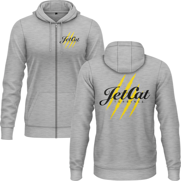 JetCat Scratches Zip-Hoodie (B) Zip Hoodie RC-WEAR Grey-Black S