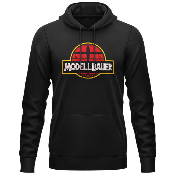 Jurassic Modellbauer Park Hoodie Hoodie RC-WEAR Black-Red XS