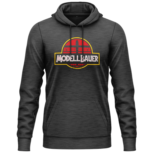 Jurassic Modellbauer Park Hoodie Hoodie RC-WEAR Anthracite-Red XS