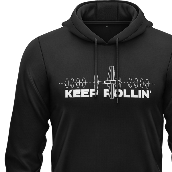 Keep Rollin' 3D Plane Hoodie