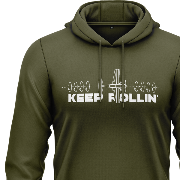 Keep Rollin' 3D Plane Hoodie