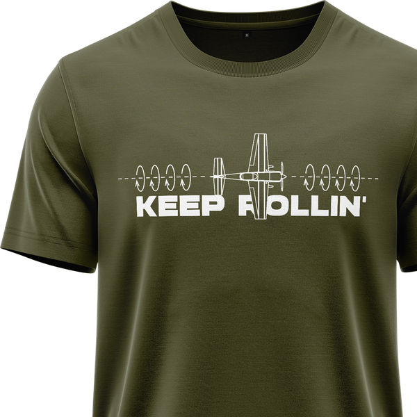 Keep Rollin' 3D Plane Shirt