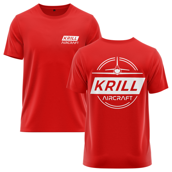 Krill Aircraft Badge Shirt Shirt RC-WEAR Red-White XS