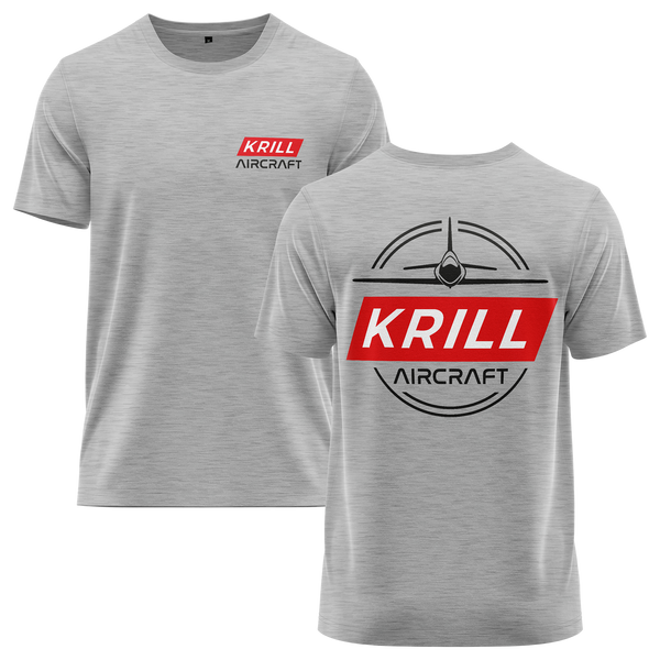 Krill Aircraft Badge Shirt Shirt RC-WEAR Grey-Red XS
