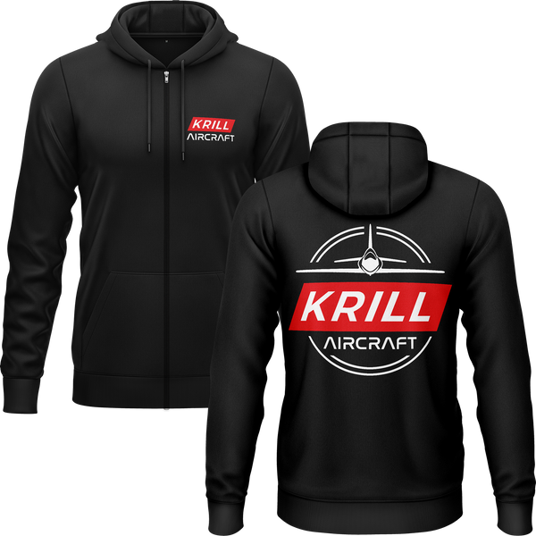 Krill Aircraft Badge Zip Hoodie