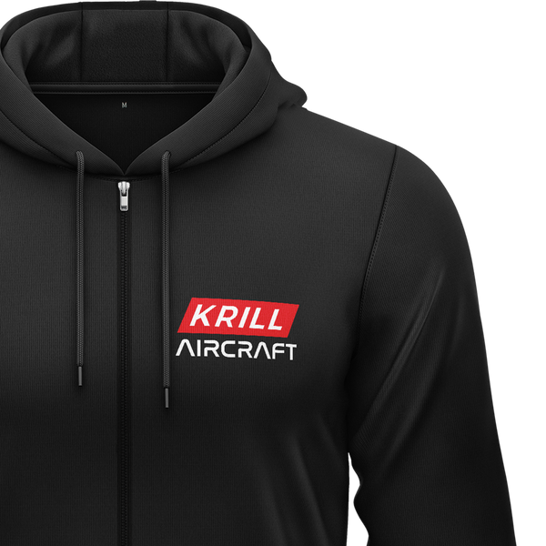 Krill Aircraft Badge Zip Hoodie