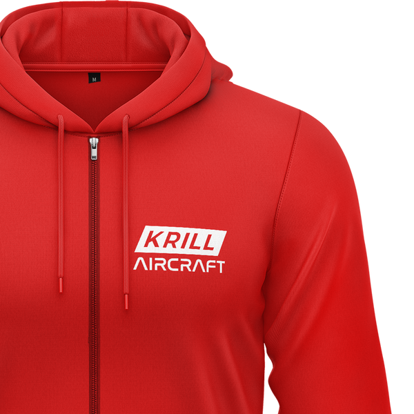 Krill Aircraft Badge Zip Hoodie